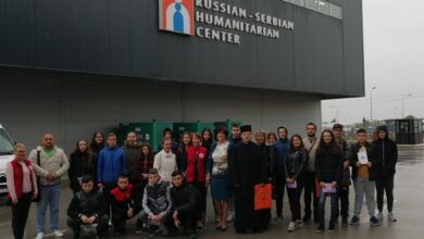 УЧЕНИЦИ ОБИШЛИ СРПСКО-РУСКИ ХУМАНИТАРНИ ЦЕНТАР У НИШУ