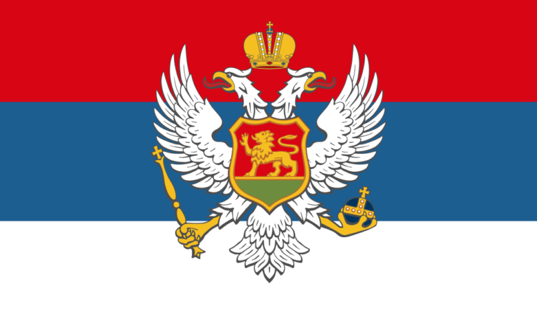 Trobojka zastava Crna Gora 003