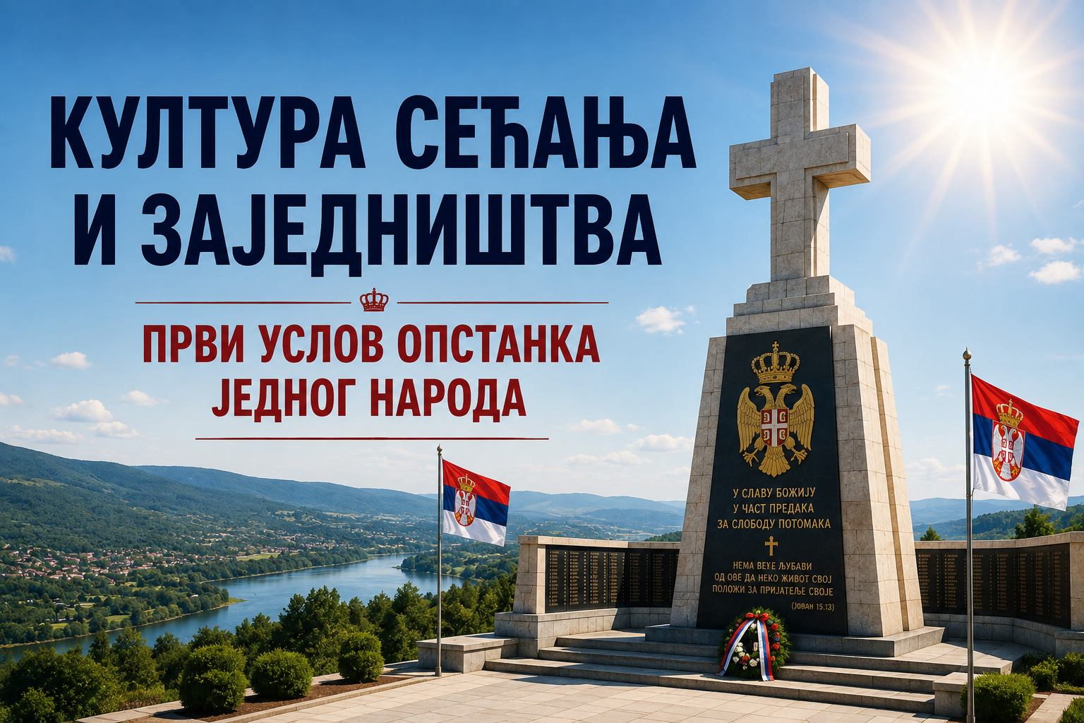 Бојанић: КУЛТУРА СЕЋАЊА И ЗАЈЕДНИШТВА ПРВИ УСЛОВ ОПСТАНКА ЈЕДНОГ НАРОДА