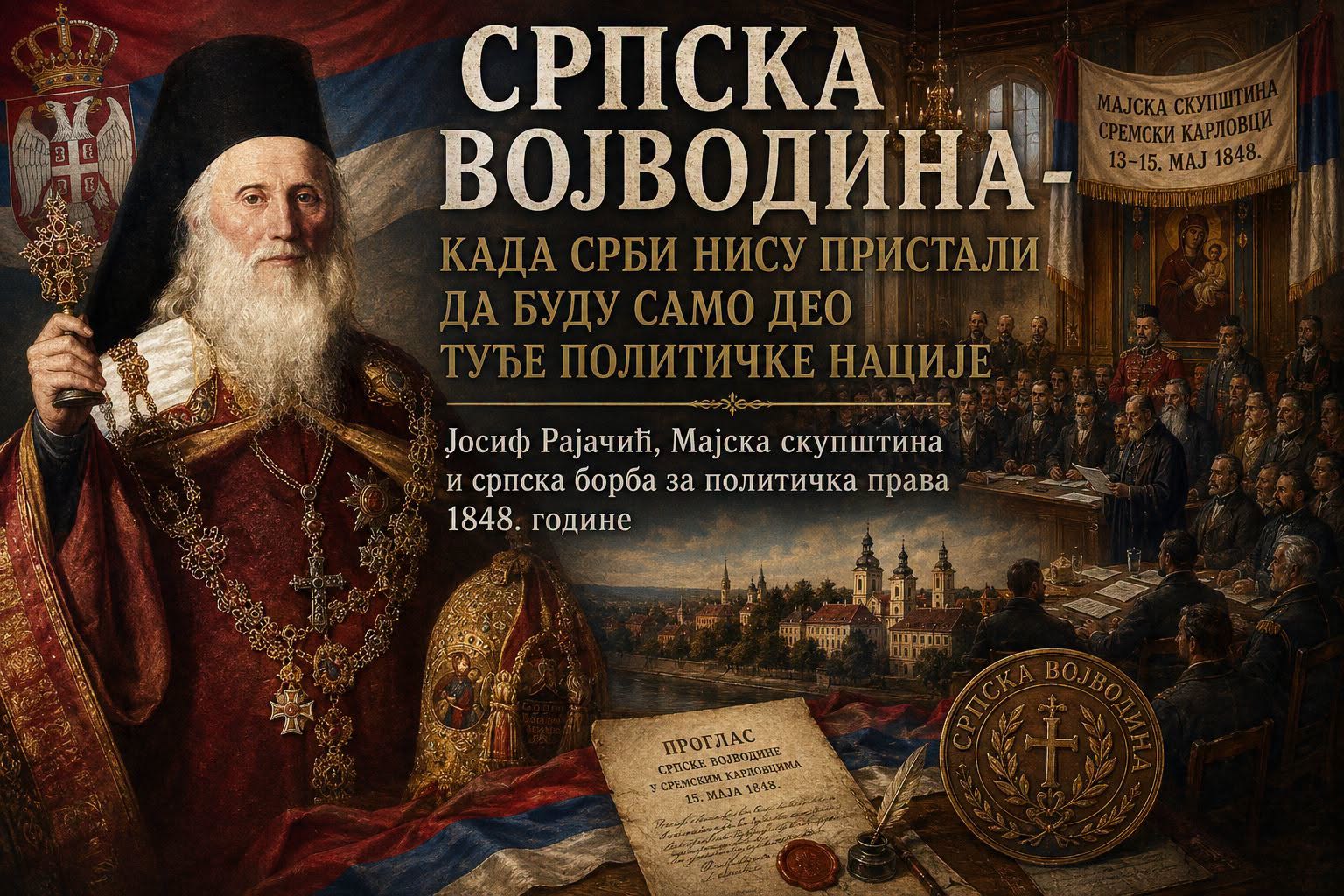 Бојанић: СРПСКА ВОЈВОДИНА-КАДА СРБИ НИСУ ПРИСТАЛИ ДА БУДУ САМО ДЕО ТУЂЕ ПОЛИТИЧКЕ НАЦИЈЕ