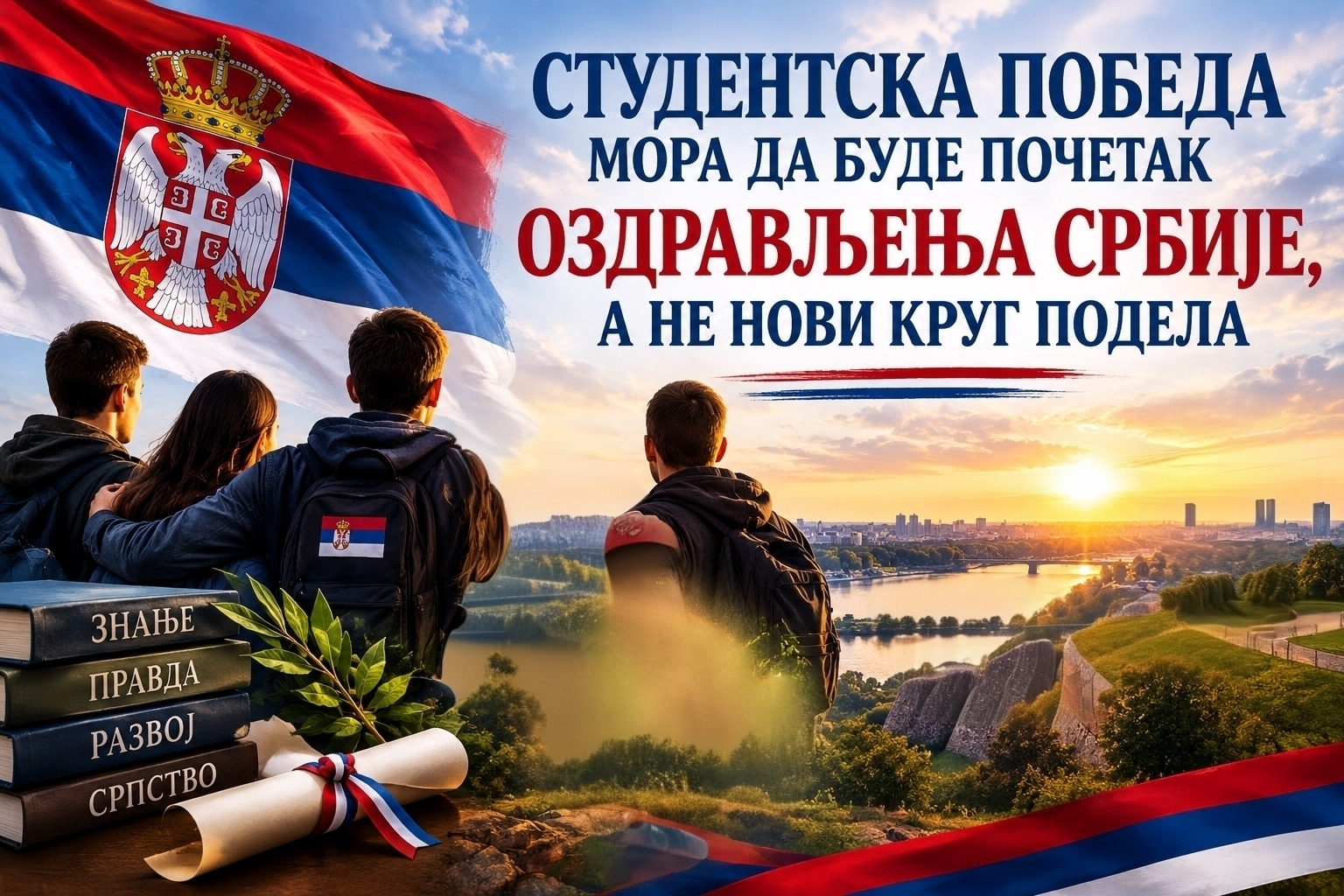 Бојанић: ПОБЕДА СТУДЕНАТА МОРА ДА БУДЕ ПОЧЕТАК ОЗДРАВЉЕЊА СРБИЈЕ, А НЕ НОВИ КРУГ ПОДЕЛА